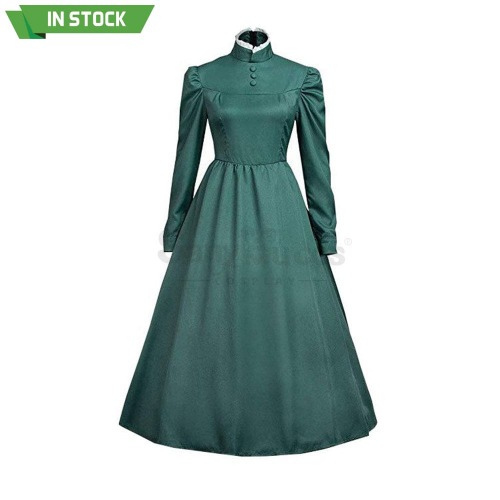 【In Stock】Anime Howl's Moving Castle Cosplay Sophie Hatter Cosplay Costume Plus Size - Green / XXXL
