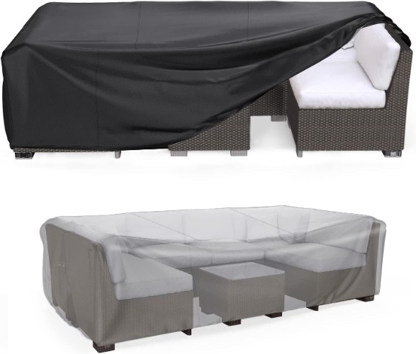 Patio Furniture Set Cover Waterproof, DFWEIHUI Outdoor Sectional Sofa Set Cover Heavy Duty 210D Table and Chair Set Cover (270 * 180 * 89) - 270 * 180 * 89 1 option from $38.99