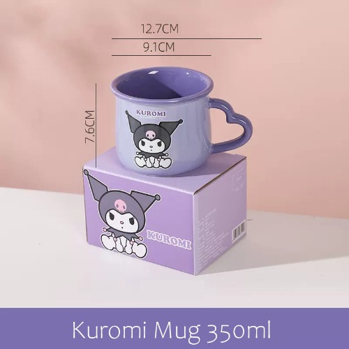 Sanrio mug ceramic milk cup 350ml | Kuromi