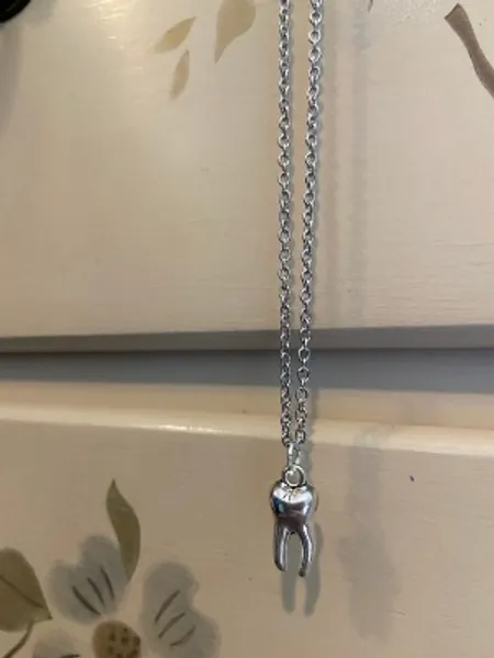 Hypoallergenic Tooth Necklace  Handmade Surgical Steel | Etsy Canada