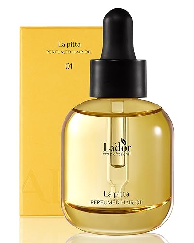 LA'DOR Hair Perfume Oil for Dry Damaged Hair - Anti Frizz Nourishing Fragrance Gloss Oil Serum Leave-In Conditioner Hold Curls & Waves Sulfate Paraben Alcohol Free 1 Fl Oz La Pitta Korean Haircare - 01 La pitta