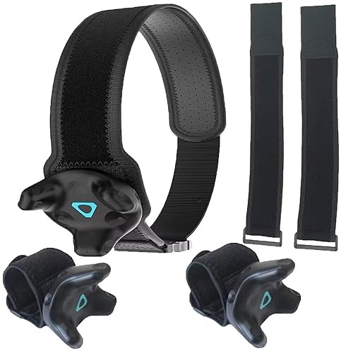 Full Body Tracker Strap für HTCvivetracker 3.0, VR Verstellbarer Gurt Hand und Fuß, Handgelenkschlaufe Hüftgurt (5 Teiliges Set) - 5-piece set