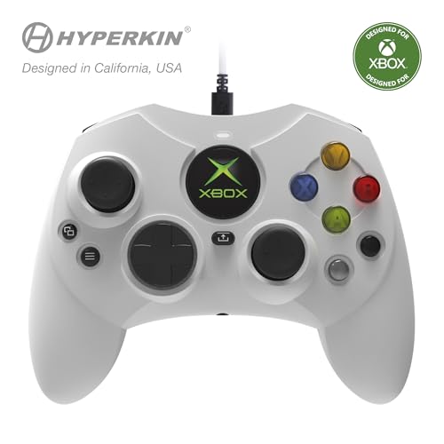 Hyperkin DuchesS Wired Controller - White - Officially licensed S Controller replica for use with Xbox Series X|S, Xbox One, Windows 10|11, PC, Video Game Controller with Hall Effect Sticks, 3.5MM, Audio Jack, Impulse Triggers, Plug and Play, Gaming Gamepad