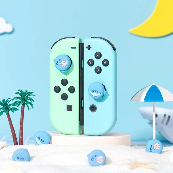 Shark Switch Thumb Grips Sea Shells Joystick Covers Switch OLED Analog Caps - B