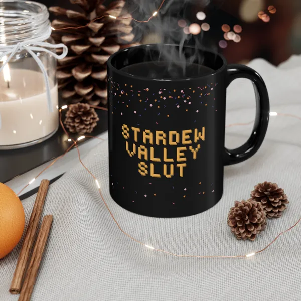 Stardew Valley Slut 11oz Black Mug
