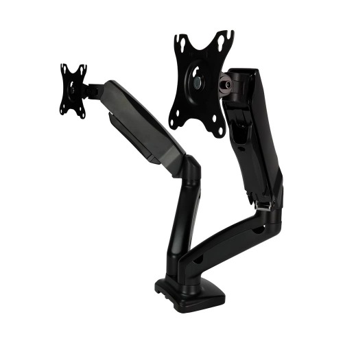 GAME FACTOR MAG600 Brazo Dual para Monitores de hasta 27" y/o 6.5 kg Negro Soporte 2 monitores Accesorios computadora