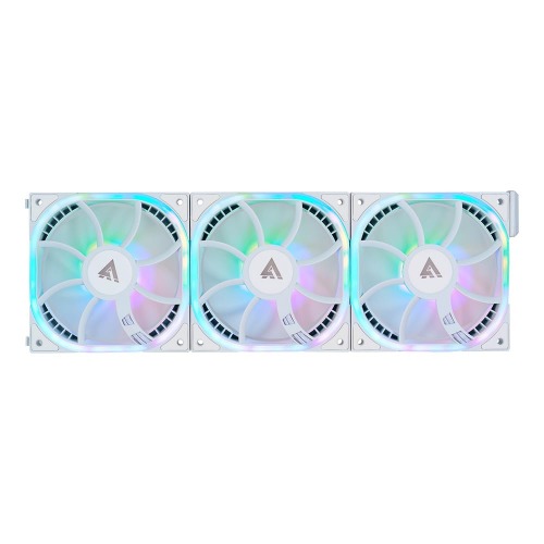 GAME FACTOR FKG500-WH Kit De Ventiladores Modulares Gamer ARGB Micro-Controlador 120mm 1900Rpm Cooler Fan Silencioso Ventilador para PC Color Blanco