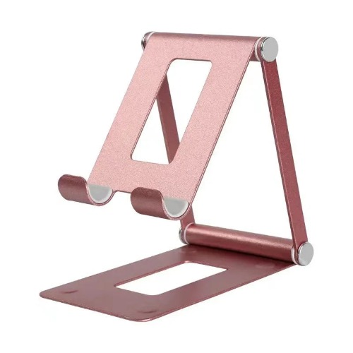 Adjustable Phone Holder Foldable Tablet Support Stand for Desktop - rose gold