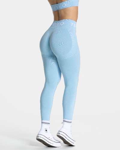 Signature Scrunch Leggings "Ice Blue" | L