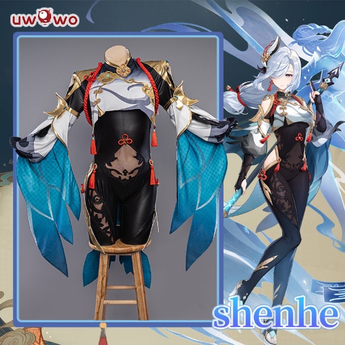 【Pre-sale】Uwowo Game Genshin Impact Liyue Cryo Shenhe Cosplay Costume - XL