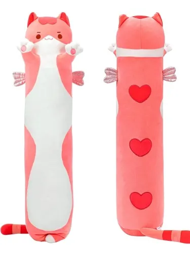 Long cat plush body pillow 