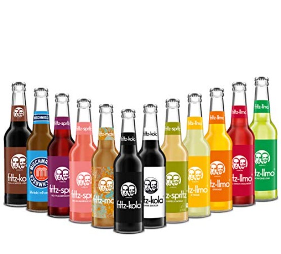 Fritz-Kola und Fritz-Limo Mix-Set 12 Flaschen a 330 ml inklusive 0,96€ MEHRWEG Pfand