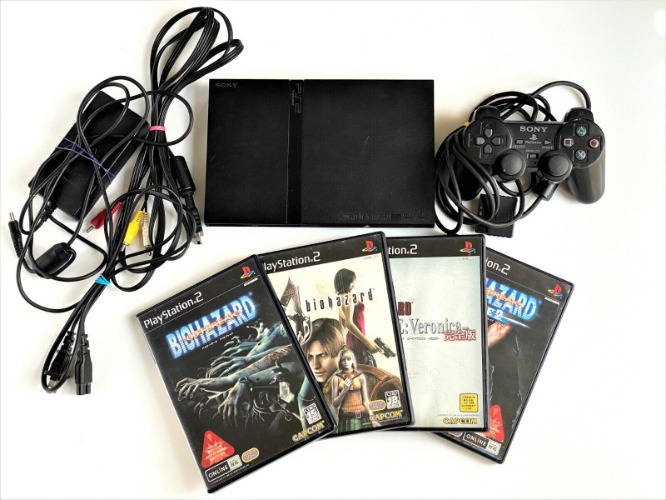 Sony PlayStation2 PS2 Capcom Resident Evil Horror Set black Console NTSC-J