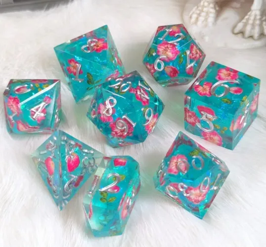 Floating Blossom Dice Set