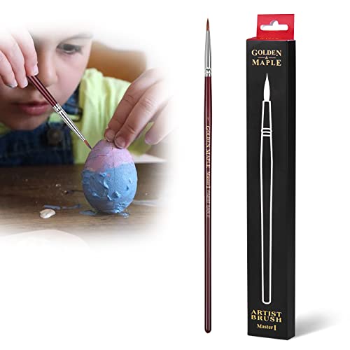 Golden Maple Professional Watercolor Sable Brush, Masterclass Brush Series 17-Animal Friendly-Size 1 Fine Detail Paint Brush for Professional Watercolorists,Gouaches - #1