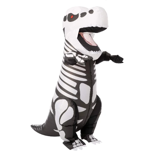 Spooktacular Creations Inflatable Halloween Costume Skeleton Dinosaur Full Body,Adult Unisex One Size