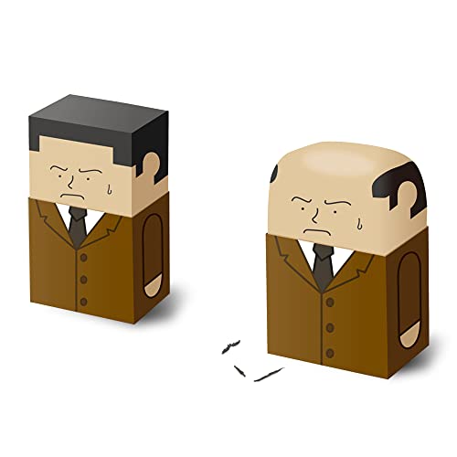 LAIX The Salaryman Eraser, from Hairy to Hairless, A Novelty Eraser That Reflects The Pressures of Middle-Aged Men, A Fun Desk Companion That Mirrors Real-Life Struggles(Size:2.56''×1.77'') - 2.56''×1.77''