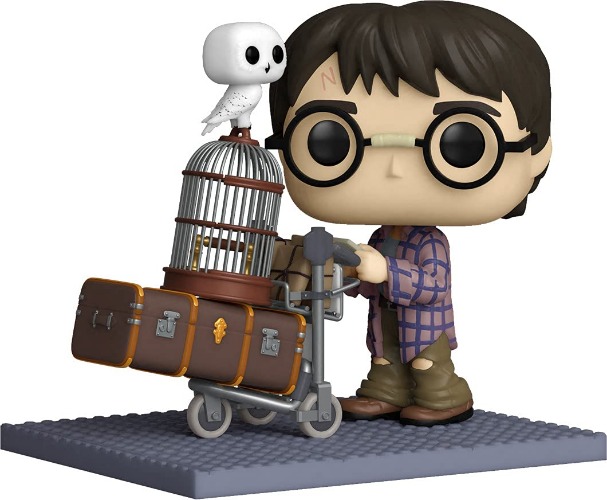 Funko 57360 POP Deluxe: Harry Potter Anniversary- Harry Pushing Trolley,Standaard,Multi kleuren