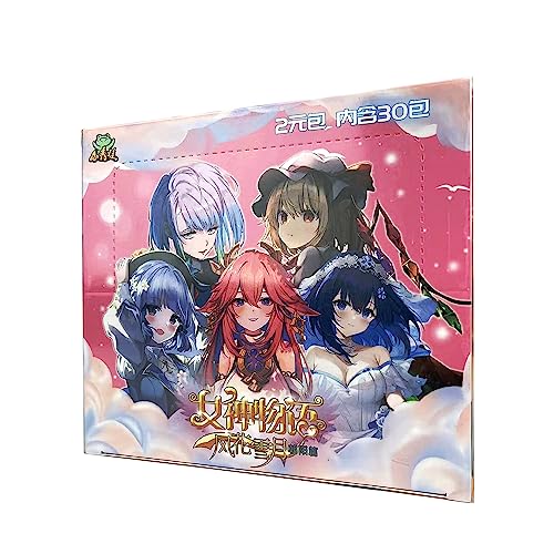 Goddess Story TCG Booster Box,Goddess Story TCG Card,Goddess Story Card，Goddess Story TCG Collection Cards，Anime Girls Playing/Trading Cards - Blue