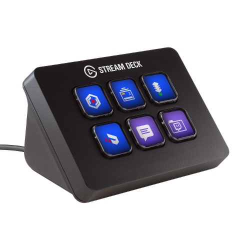 Elgato Stream Deck Mini – Compact Studio Controller, 6 Macro Keys, Trigger Actions in Apps and Software Like OBS, Twitch, ​YouTube and More, Works with Mac and PC - 