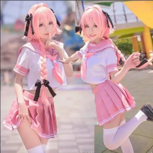 ♡ astolfo cosplay (with wig and clothes)