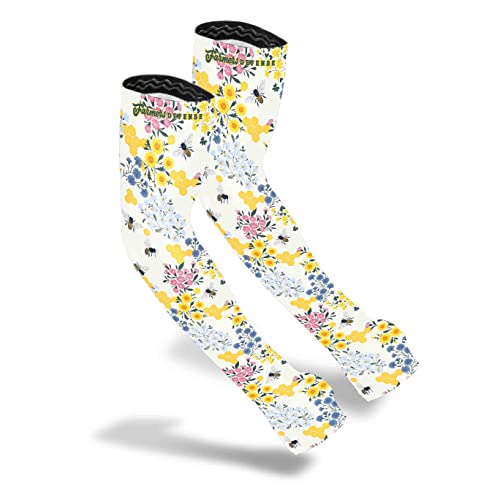 FARMER'S DEFENSE Sleeves | UV Cooling Sleeves | Anti-Scratch Sun Protection Arm Sleeves for Gardening Harvesting Outdoors - Small/Medium - Save the Bee's