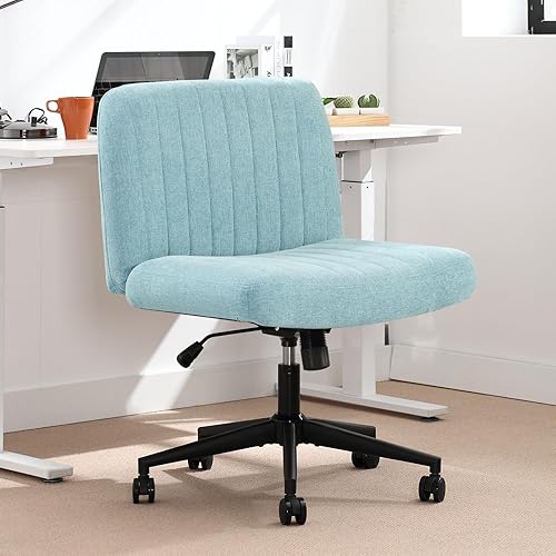 Bosmiller Office Chair Armless Desk Chair with Wheels