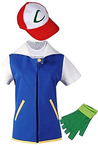 Ruichangxin Adult Kids Cosplay Costume Jacket Gloves Hat Set Trainer Halloween Hoodie… - Blue Adult: Medium