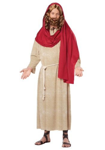 Adult Jesus Christ Costume - Large Red,natural