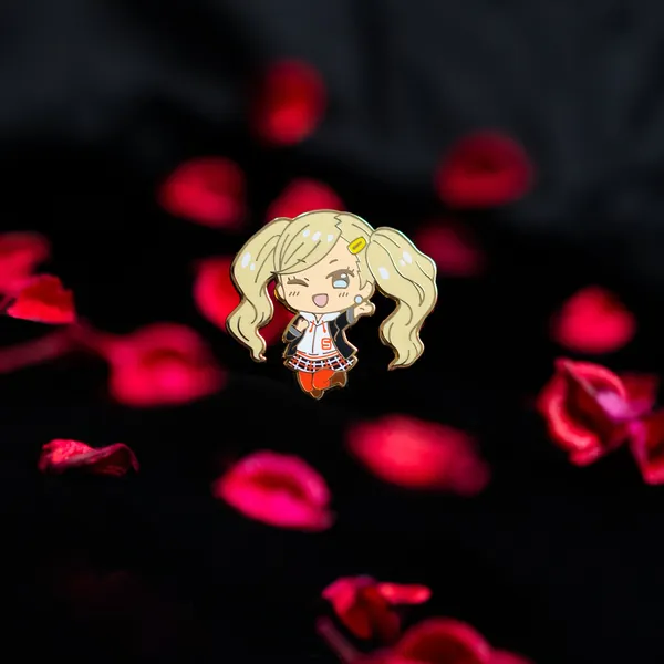 Persona 5 Ann Takamaki "The Panther" Hard Enamel Pin - Simple Rubber Back / [A Grade]