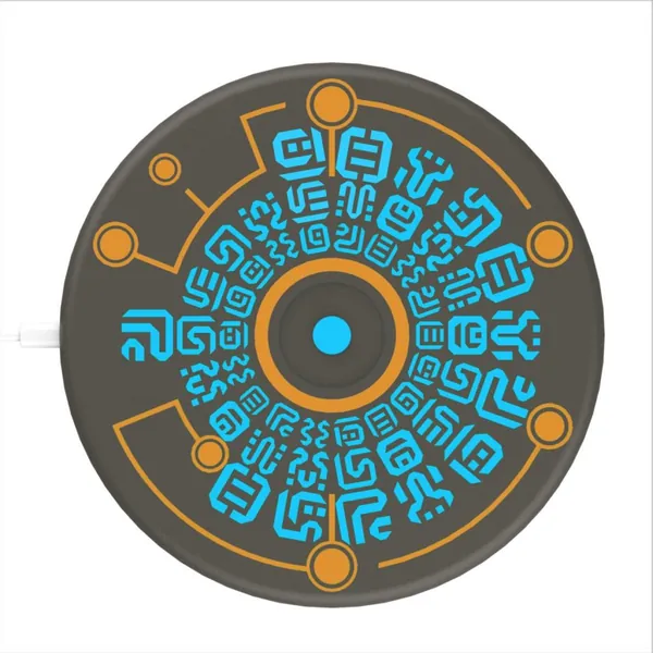 RegisBox Zelda Wireless Charger BOTW Charging Pad 15W LED Light Up Sheikah Slate