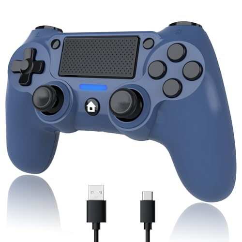 Oraula Wireless controller for PS4, P4 controller compatible p4 / 3/pro/slim/pc, wireless P4 controller with dual vibration, Turbo, type-c port [Latest upgrade]
