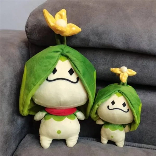 Anime Plush Pillow Aranara Plushie 12" Soft Stuffed Home Decoration Collectible Birthday for Fans - Green-12"