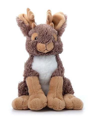 The Petting Zoo Jackalope Stuffed Animal, Gifts for Kids, Wild Onez Zoo Animals, Jackalope Plush Toy 12 inches