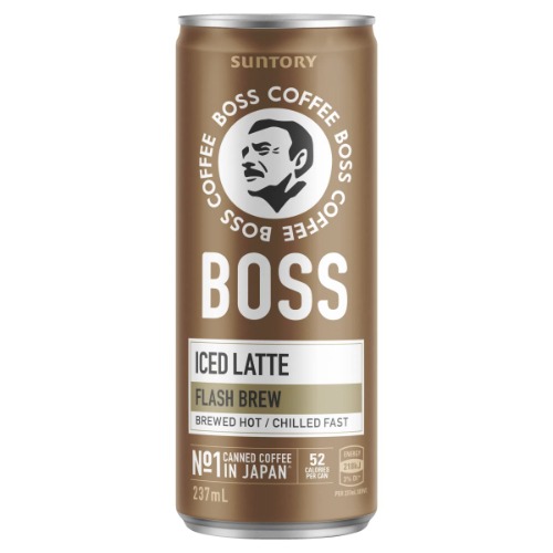 Boss Coffee Iced Latte Chilled Coffee Drink 237ml x 12