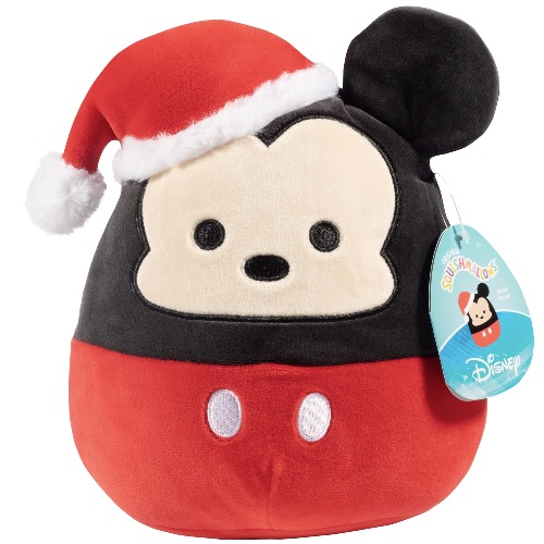 Squishmallow 8" Disney Mickey Mouse Christmas Plush - Official Kellytoy - Cute and Soft Holiday Plush Stuffed Animal Toy - Great Gift for Kids - 