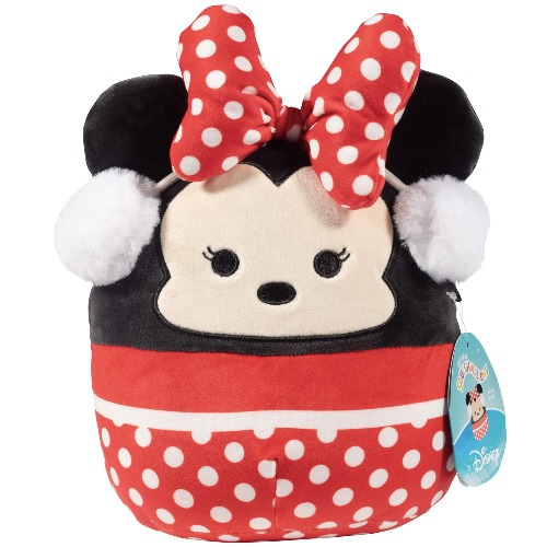 Squishmallow 10" Disney Minnie Mouse Christmas Plush - Official Kellytoy - Soft and Squishy Disney Holiday Stuffed Animal Toy - Great Gift for Kids - 