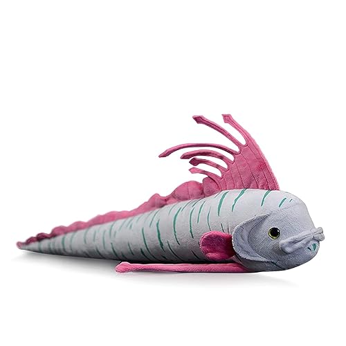 Simulation Oarfish Plush Toy-Rarely-seen Sea Serpent-Like Fish Stuffed Animals-Marine Life Lover Fish Plushie 25 Inches Long… - oarfish