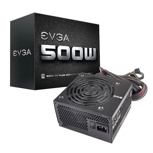 EVGA 500 W1, 80+ WHITE 500W Power Supply( 100-W1-0500-KR)