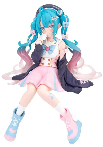 Mobysing Hatsune Miku (Love Sailor Version) Noodle Stop PVC Figure Multicolor Desktop Car Office Bedroom Decor Model Collection Gift