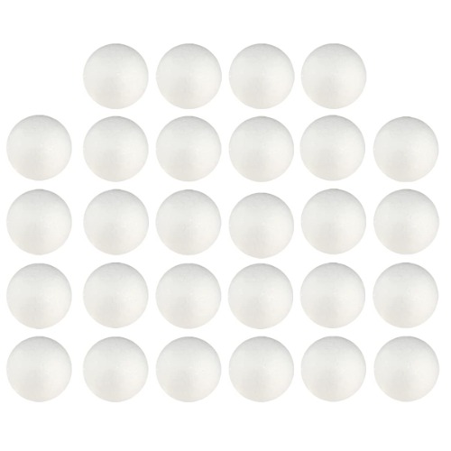 FFchuanhe 2 inch 28pack Craft Foam Ball, White Polystyrene Smooth Round Ball, for Arts and Crafts Supplies, School Project, Weddings, Christmas, Home Decoration and Various Gatherings. - 