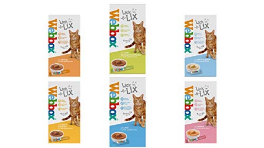Webbox Lick e Lix 5pcs (5x15g) (Bulk Deal Case of 17) Variety Assorted Pack