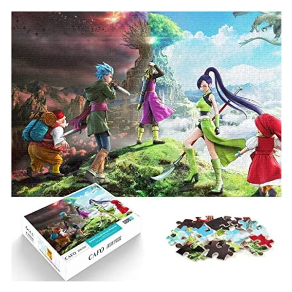 1000 Pcs Dragon Quest Dragon Quest XI Game Module Pattern Assembly Wooden Puzzle
