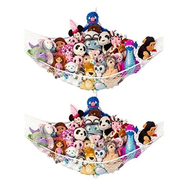 
                            2x Toy Stuffed Animals Net"Stuffie Party Hammock" Stuffed Animal Storage by Lilly's Love
                        