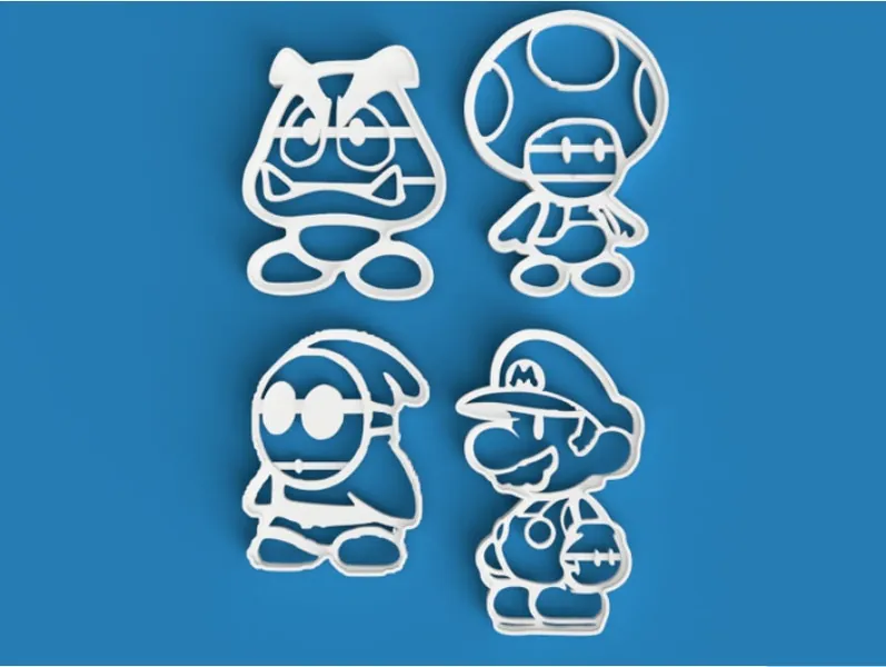 Mario Bros pastry cookie cutter