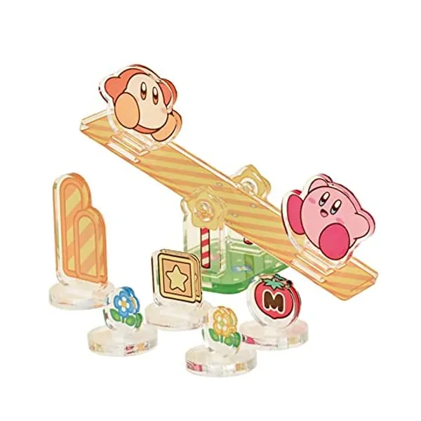 Ensky Kirby Moving Acrylic Diorama Stand - See-Saw (Kirby and Waddle Dee)