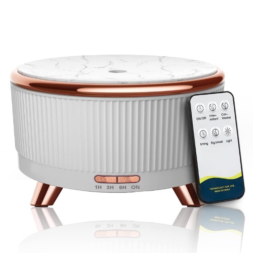 Diffusers for essential oils large room, 500ml Aromatherapy Diffuser Cool Mist Humidifier with Remote Control,7 Colors Lights & 3 Mist Mode Waterless Auto Off for for Women Spa Decor Office Home White