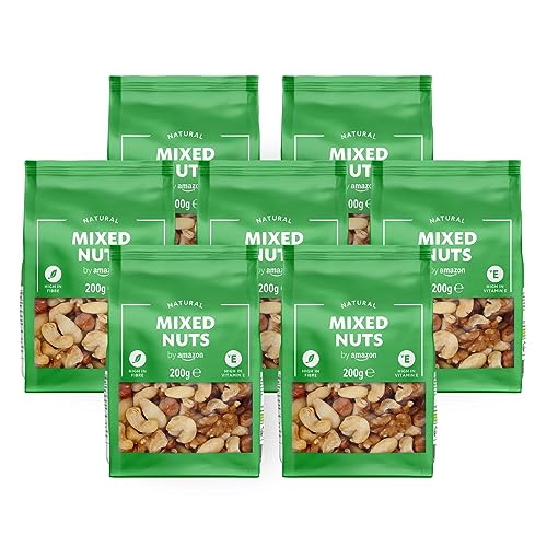By Amazon Unsalted Mixed Nuts 7x200g - 7x200g