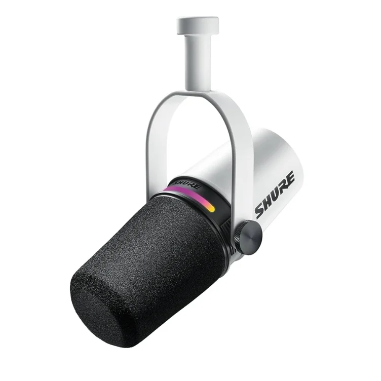 Shure MV7+ Podcast Microphone white