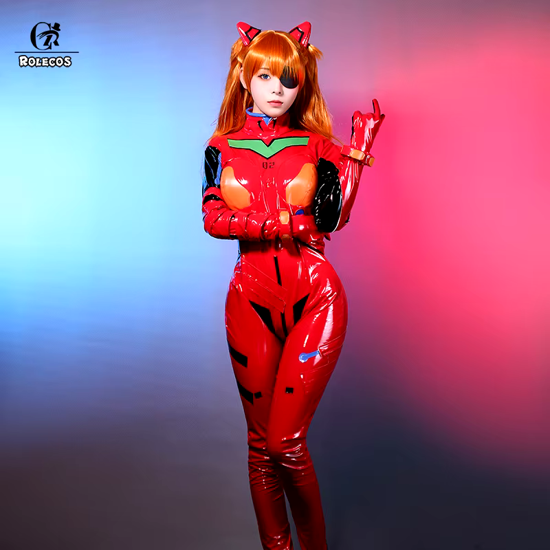 ROLECOS-OligAsuka Langley Soryu Cosplay Costume, Asuka Langley Soryu EVAc - AliExpress 200000532